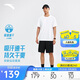 安踏速干套裝丨運動(dòng)短袖t恤短褲兩件套男夏季吸濕透氣跑步健身訓練服