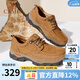 駱駝（CAMEL）男鞋子春夏季透氣牛皮休閑工裝鞋通勤高端軟底商務(wù)皮鞋男士 G13A307163 駝色 41