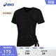 亞瑟士ASICS運動(dòng)T恤女子舒適時(shí)尚瑜伽短袖百搭運動(dòng)上衣 2032C824-300 黑色 M