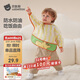 貝肽斯兒童罩衣嬰兒吃飯圍兜防臟男女寶寶長(cháng)袖防污反穿圍裙  奶蓋斑斑S