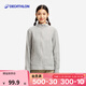 迪卡儂（DECATHLON）戶(hù)外透濕抓絨女加厚搖粒絨抓絨衣保暖外套沖鋒衣內膽MH100 全拉鏈-淺灰色 M