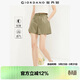 佐丹奴休閑短褲女夏季新款純棉紐扣松緊腰寬松薄款褲子女05405309