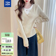 唐獅（TonLion）2025秋冬氣質(zhì)假兩件女套頭毛衣