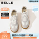 百麗（Belle）張凌赫同款女鞋子散文詩(shī)復古德訓鞋簡(jiǎn)約情侶款休閑鞋B0992AM6預售 【翟瀟聞同款】灰色-女款 38