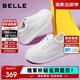 百麗女鞋簡(jiǎn)約百搭小白鞋春夏透氣增高厚底休閑鞋板鞋B2597BM5 白色 38