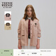 Teenie Weenie小熊女裝外套2026年春季新款復古潮流彩色水洗巴恩風(fēng)短夾克上衣 淺粉色 S