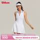 威爾勝（Wilson）官方夏季女士ALL COURT透氣緊身運動(dòng)連衣裙網(wǎng)球服 WW00397431WTA-亮白色 S /165/84A