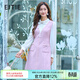 愛(ài)特愛(ài)（EITIE）甜美氣質(zhì)拼接長(cháng)袖連衣裙春季新款減齡小眾大牌女裙A2507523 花蜜粉63 M 160