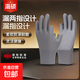 海碩H510點(diǎn)珠手套漏2指防滑耐磨勞保男女工廠(chǎng)工地干活打包薄款防曬透氣維修 6雙點(diǎn)珠防滑手套【露2指拇指食指】