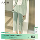 AMII女裝2025職業(yè)西服套裝女夏季新款休閑外套時(shí)尚西裝兩件套 抹茶綠(西褲) M (160)