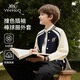 英氏（YEEHOO）男童外套兒童棒球服中大童裝學(xué)院休閑百搭時(shí)尚春裝 藍色 150