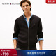 Tommy Hilfiger【含羊毛】秋冬男裝商務(wù)休閑青年針織夾克棒球開(kāi)衫毛衣外套