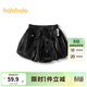 巴拉巴拉童裝兒童短褲女童夏裝新款小童甜美燈籠褲時(shí)尚洋氣 黑色90001 110