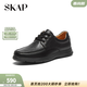 圣伽步（SKAP）皮鞋男士德比軟底英倫商務(wù)休閑鞋 深黑 42
