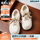百麗（Belle）時(shí)尚串珠小白鞋女26春新款商場(chǎng)厚底增高休閑板鞋F1D1DAM6 米白 38