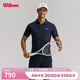 威爾勝（Wilson）官方夏季男士DAILY網(wǎng)球服運動(dòng)訓練吸濕速干短袖POLO衫 海軍藍-WM20056512DBC M /175/96A