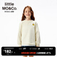little MO&Co.貓和老鼠聯(lián)名系列 little moco童裝25秋裝新款男女童套頭衛衣長(cháng)袖 米白色 140 140/68