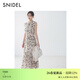 SNIDEL連衣裙女26春夏新品優(yōu)雅荷葉邊小飛袖碎花茶歇SWFO261069 米色 M