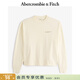 Abercrombie & Fitch美式復古舒適百搭做舊LOGO長(cháng)袖T恤春夏男裝123-4080 奶油色 M (180/100A)