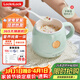 樂(lè )扣樂(lè )扣養生杯燒水杯 電煮杯電熱水杯加熱水杯迷你養生壺熱奶杯電燉杯旅行戶(hù)外EJC3125GRN