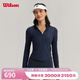 威爾勝（Wilson）官方春季女士VELVETY緊身運動(dòng)網(wǎng)球針織長(cháng)袖T網(wǎng)球服 WW20066532DBC 海軍藍 S /165/84A