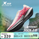 特步360X 2.0入門(mén)級國民競速碳板網(wǎng)面透氣輕便減震體考回彈男跑鞋