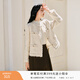 香影高級感小香風(fēng)外套女短款2026春季新款法式氣質(zhì)名媛風(fēng)精致上衣 米白 M
