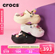卡駱馳（CROCS）貝拉洞洞鞋沙灘鞋包頭女鞋厚底拖鞋|210062 白色-100 35 (210mm)