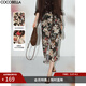 COCOBELLA法式優(yōu)雅復古風(fēng)繁花半身裙女夏圍裹式長(cháng)裙HS3065-2 繁花 L