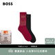 BOSS博斯 男士26年春季新款馬年棉質(zhì)混紡短襪兩雙裝 960混色-EU:40-46