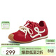 百思圖【張予曦同款】小彩糖內增高德訓鞋歪頭休閑阿甘鞋女 紅色 38