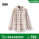 森馬（Semir）森柔|牛仔襯衫女春中長(cháng)款oversize落肩長(cháng)袖衣服襯衣103125105002