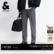 杰克·瓊斯（JACK&JONES） 秋季男裝時(shí)尚潮流百搭直筒版型字母刺繡休閑長(cháng)褲褲子款225314046