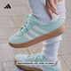 adidas「T頭鞋」BARREDA板鞋德訓鞋男女阿迪達斯輕運動(dòng)   薄荷綠/漢玉白/樹(shù)脂黃   38