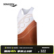 Saucony索康尼Soul runner單層背心春夏運動(dòng)背心男 姜餅橙漸變印花PR217 M