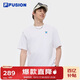 FILA FUSION斐樂(lè )官方潮牌章昊同款情侶針織短袖衫透氣涼感休閑T恤