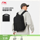 李寧背包男女同款大容量加厚加寬提手經(jīng)典金屬標志LOGO雙肩包 基礎黑-1 F