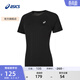 亞瑟士ASICS女子運動(dòng)T恤舒適透氣跑步運動(dòng)短袖 2032D117-001 黑色 M