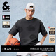 杰克·瓊斯（JACK&JONES）26年NBA聯(lián)名款夏季短袖t恤重磅純棉寬松潮流穿搭球隊滿(mǎn)印半袖男裝 E44黑砂色 常規 L （180）