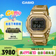 卡西歐（CASIO）手表男G-SHOCK經(jīng)典金屬小方塊運動(dòng)日韓表送男友GMW-B5000GD-9