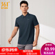 361°運動(dòng)翻領(lǐng)t恤男2026年春夏季新款休閑透氣短袖情侶POLO衫 【推薦】【男款】深墨藍 XL