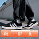adidas「面包鞋」GRAND COURT BASE 00s休閑低幫板鞋男女阿迪達斯 黑色/白色/樹(shù)脂黃(推薦女生選小半碼)   39
