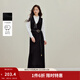 茵曼2025秋冬女裝新款簡(jiǎn)約V領(lǐng)針織連衣裙通勤黑色顯瘦無(wú)袖裙子 黑色 M