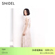 SNIDEL連衣裙女26春夏新品優(yōu)雅收腰荷葉邊小飛袖印花SWFO261103 淺粉色 S (0)