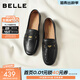 百麗（Belle）秀氣樂(lè )福鞋女商場(chǎng)同款質(zhì)感羊皮通勤樂(lè )福鞋E3C1DCA5預售 黑色 38 (240mm)