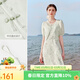 秋水伊人優(yōu)雅新中式連衣裙套裝2026夏季新款女裝高級氣質(zhì)改良旗袍套裝 水綠 L