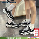斯凱奇（Skechers）男鞋女鞋 25冬季新款時(shí)尚潮流熊貓鞋情侶運動(dòng)鞋休閑鞋厚底老爹鞋 情侶/黑白熊貓鞋 38 (女款)