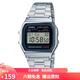 卡西歐（CASIO）手表 經(jīng)典方塊小金表時(shí)尚ins復古男表女表情侶表夜光電子表 A158WA-1D 36mm表盤(pán)男款