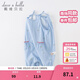 戴維貝拉（DAVE＆BELLA）夏款新品新生兒服裝嬰兒連體衣女寶寶哈衣 天藍色DBW14173-2 90cm （建議身高80-90cm）