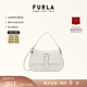 芙拉（FURLA）【禮物】【明星同款】FLOW中號牛皮女士手提包單肩斜挎包 棉花糖白